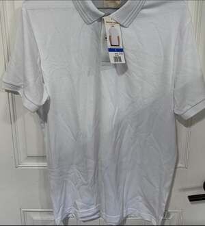 Scotch & Soda Amsterdam Men's Textured Short Sleeve Polo Shirt,  Size Large